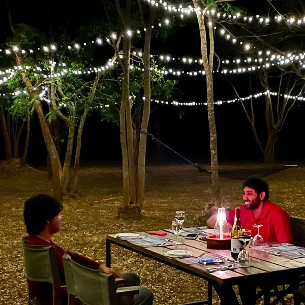 Dining experience at Funky leopard Safari lodge Yala park Sri Lanka